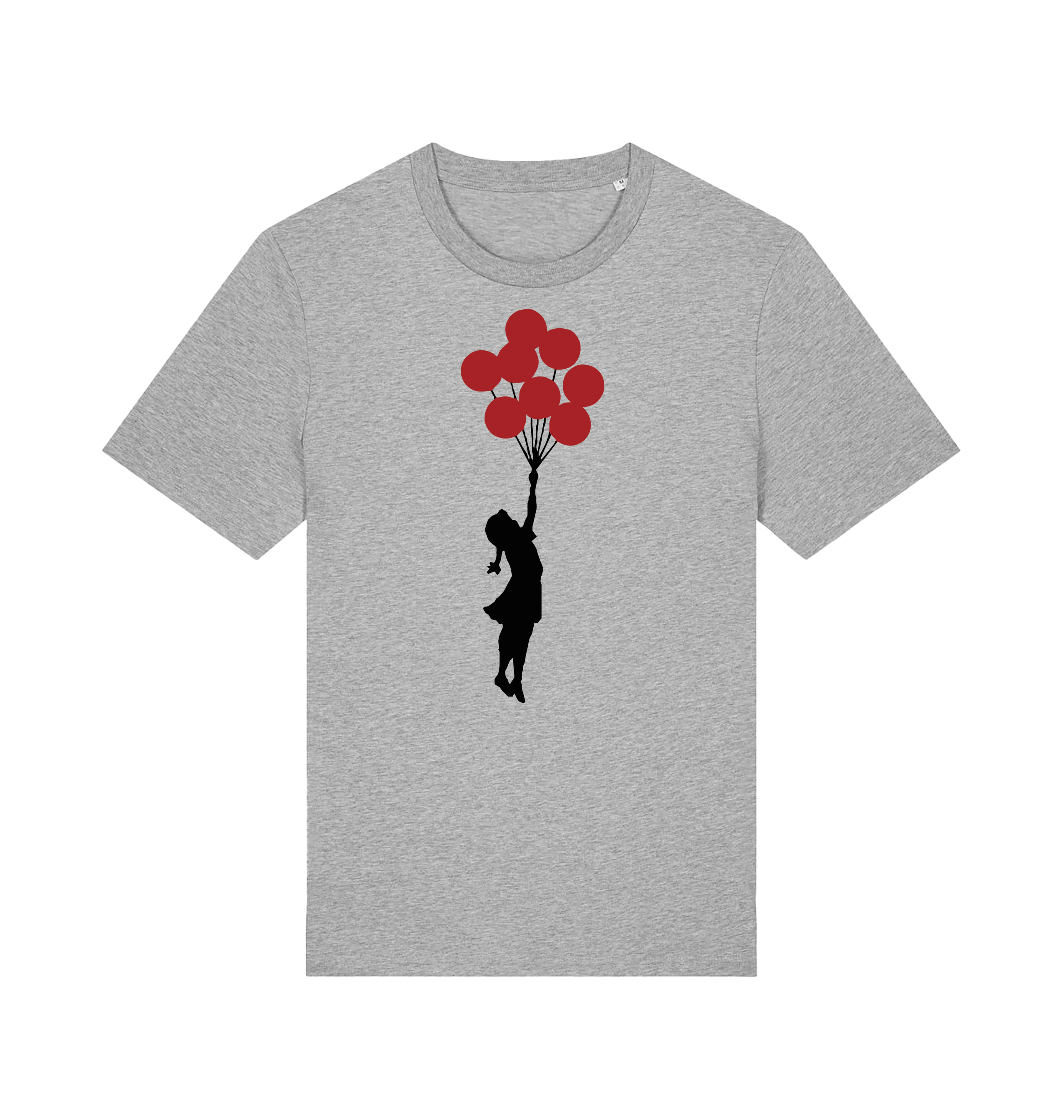 Heather Grey Printed T-shirt Front