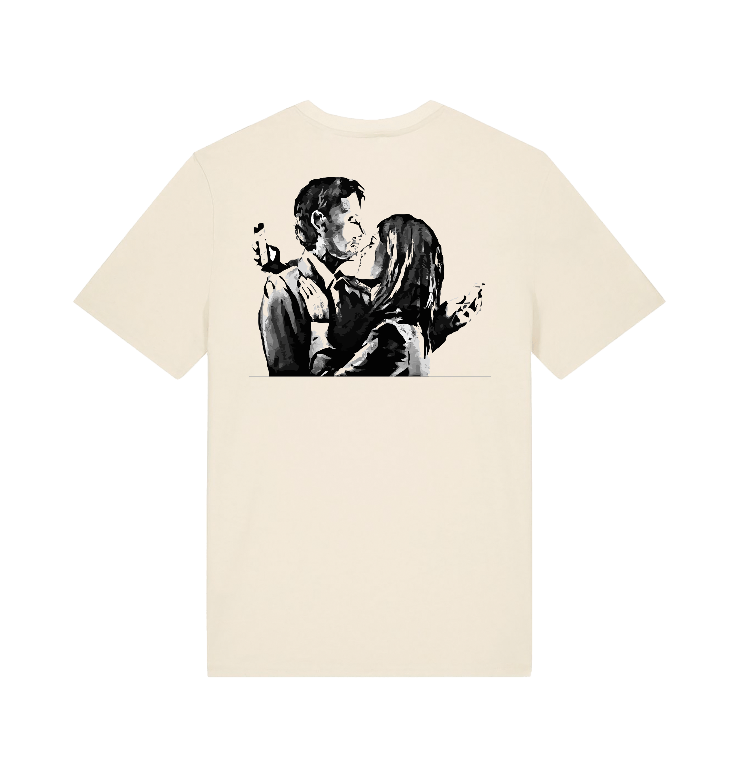 Natural Raw Printed T-shirt Back