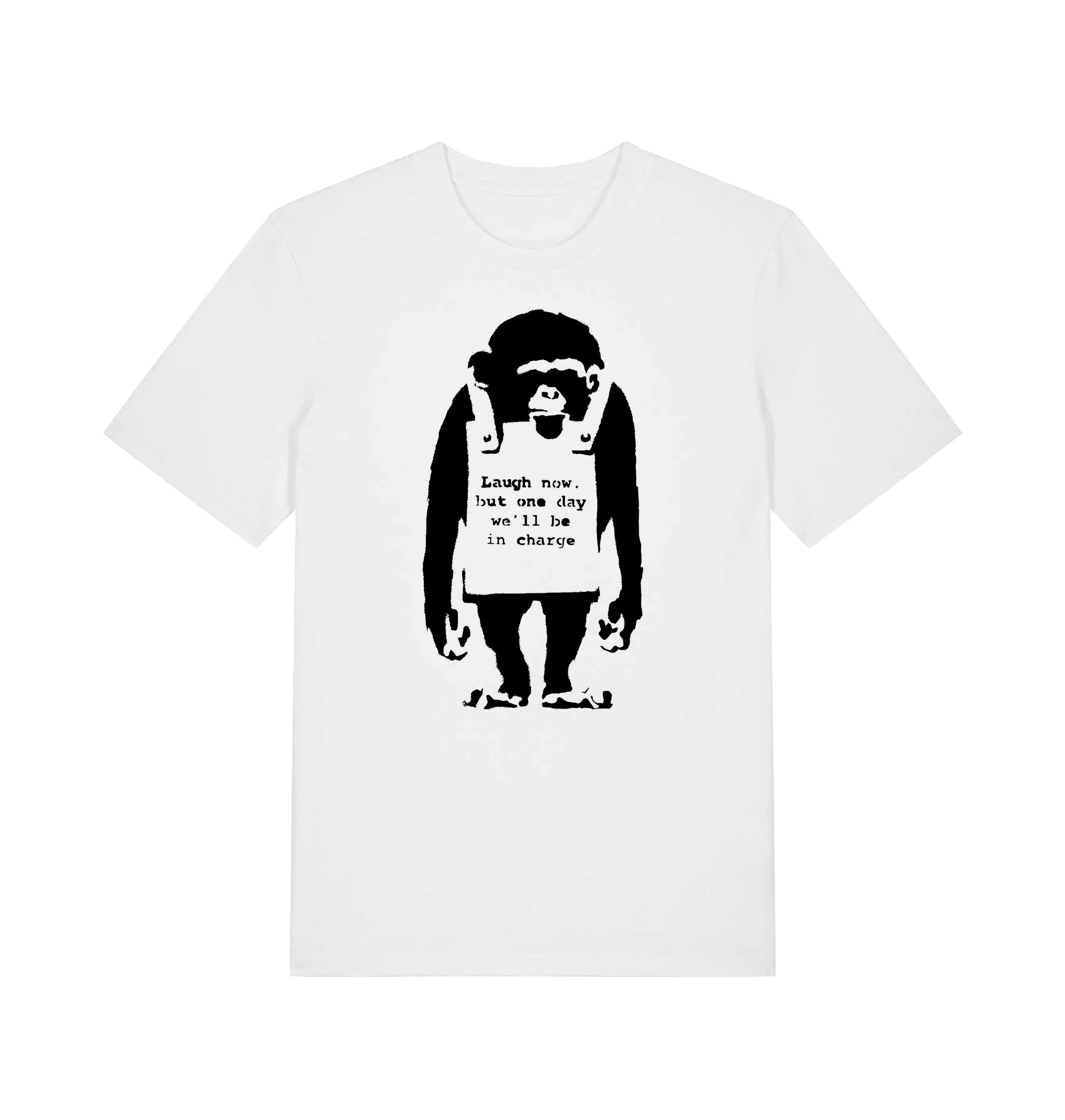 White Printed T-shirt Front