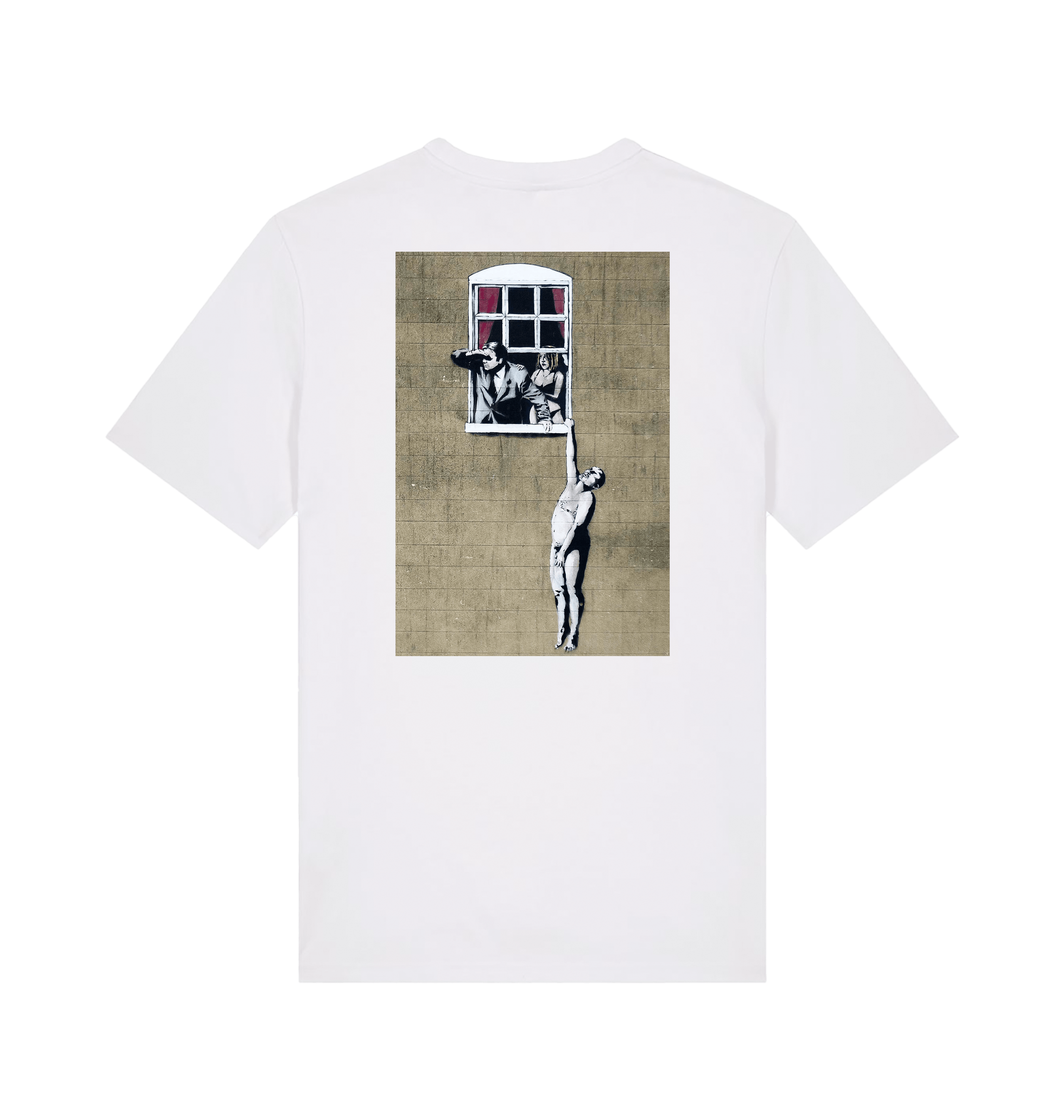 White Printed T-shirt Back