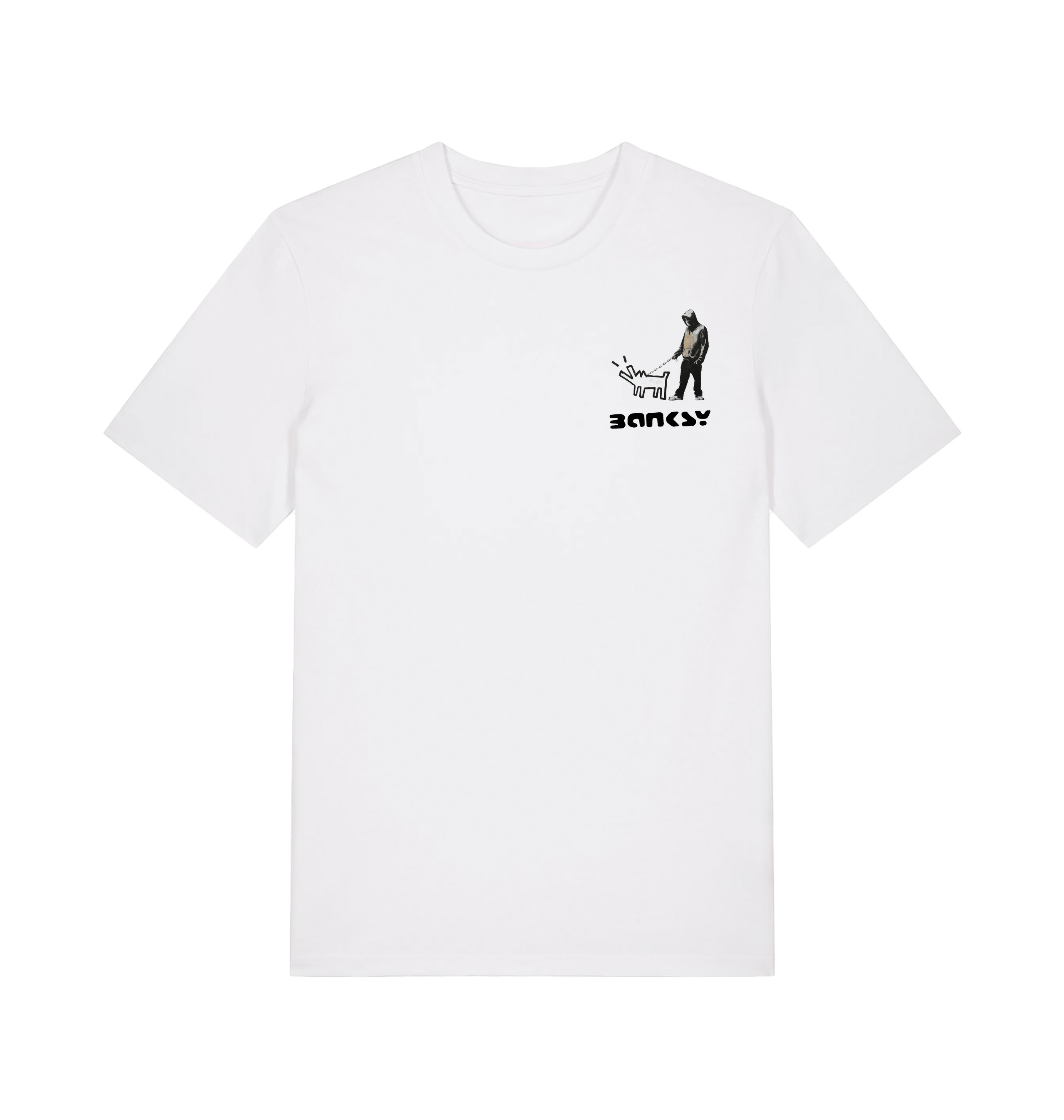 White Printed T-shirt Front