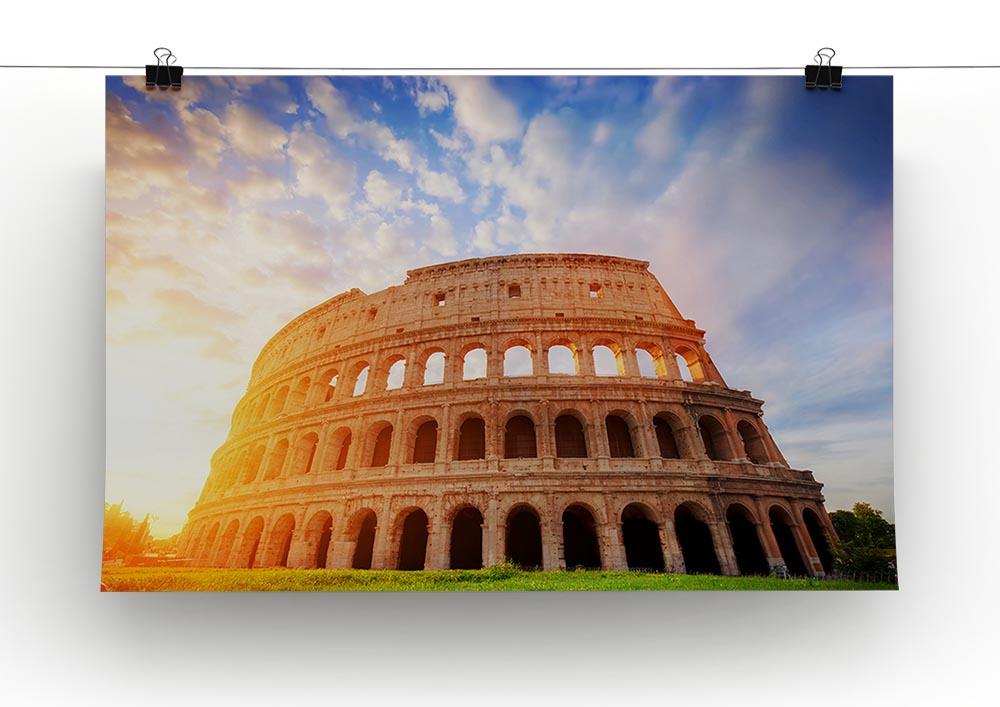Amphitheatre in sunrise light Poster - Unframed