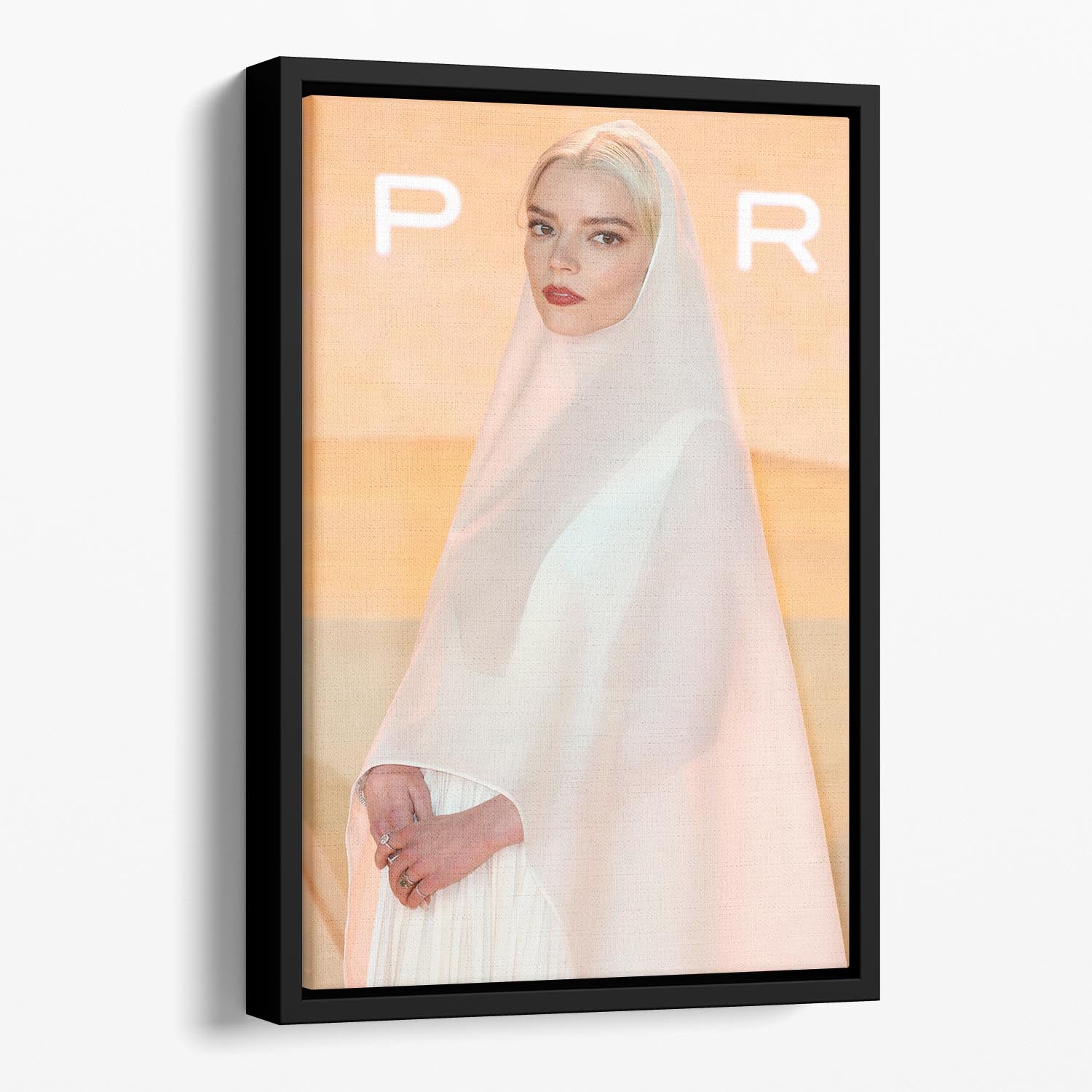 Anya Taylor Joy at the premiere of Dune part two Floating Framed Canvas - Canvas Art Rocks - 1