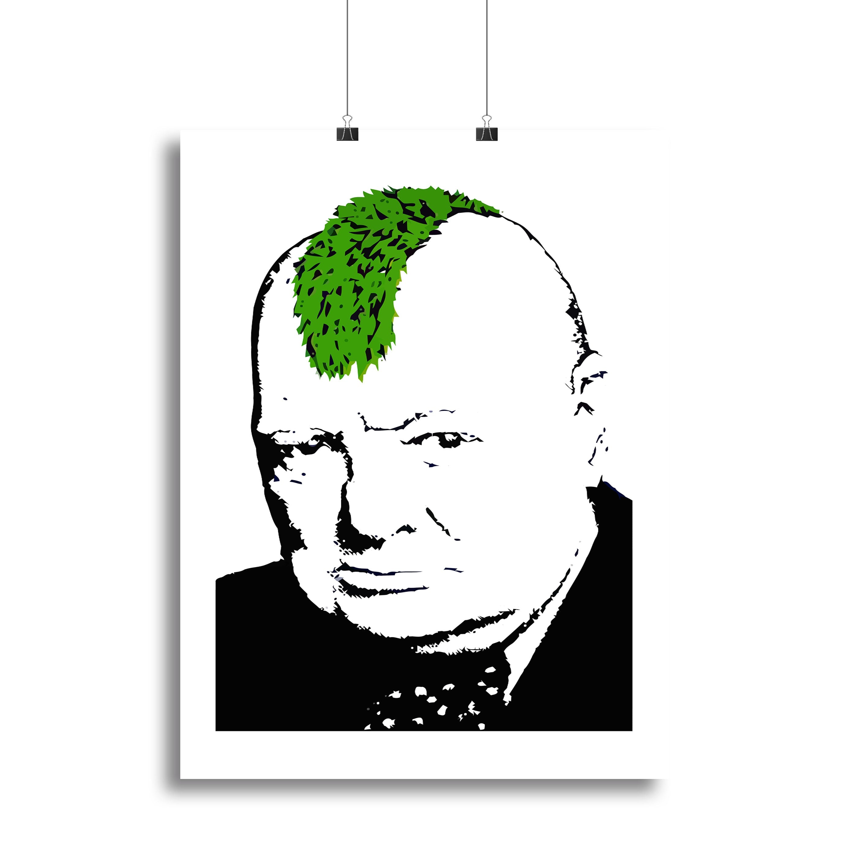 Banksy Churchill Turf War Poster - Unframed
