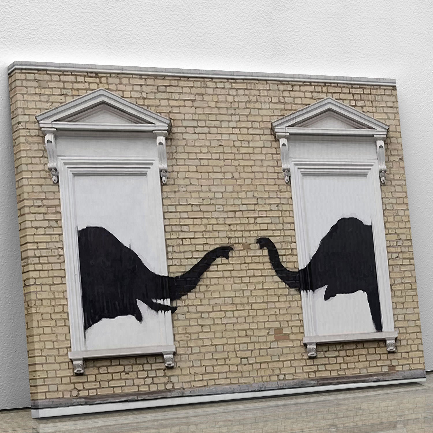 Banksy Elephant In The Room Canvas Print or Poster - Canvas Art Rocks - 1