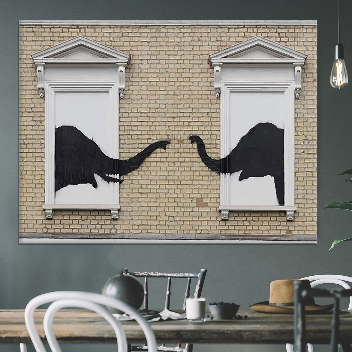 Banksy Elephant In The Room Canvas Print or Poster - Canvas Art Rocks - 3