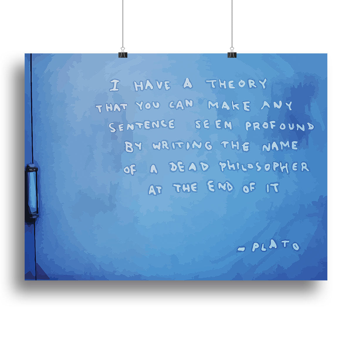 Banksy Fake Plato Quote Poster - Unframed