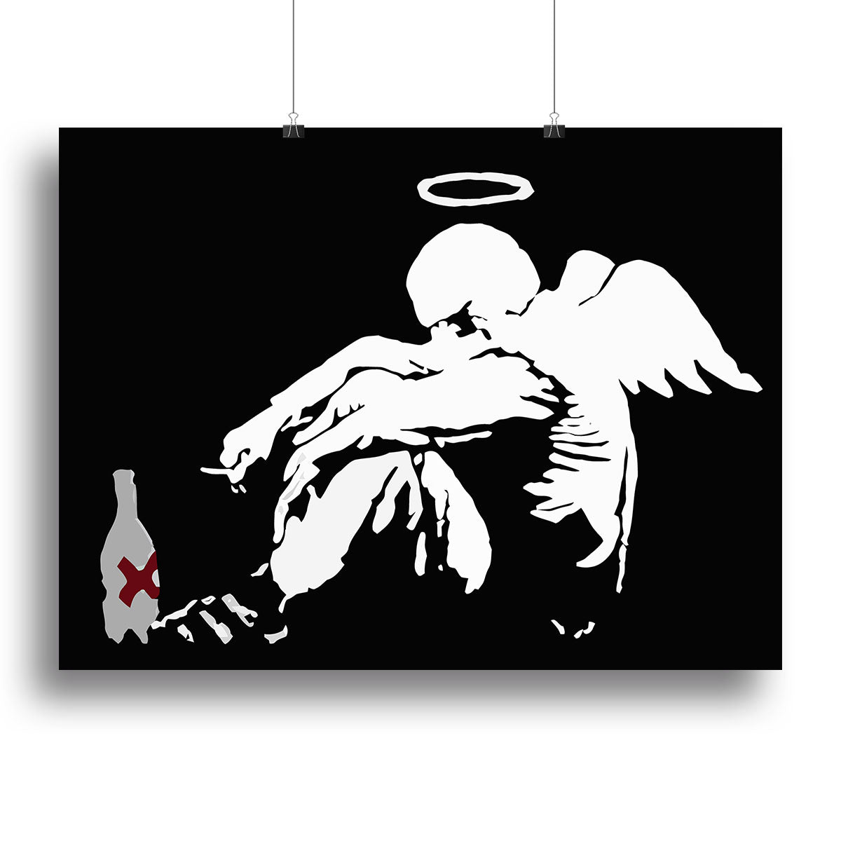 Banksy Fallen Angel Poster - Unframed