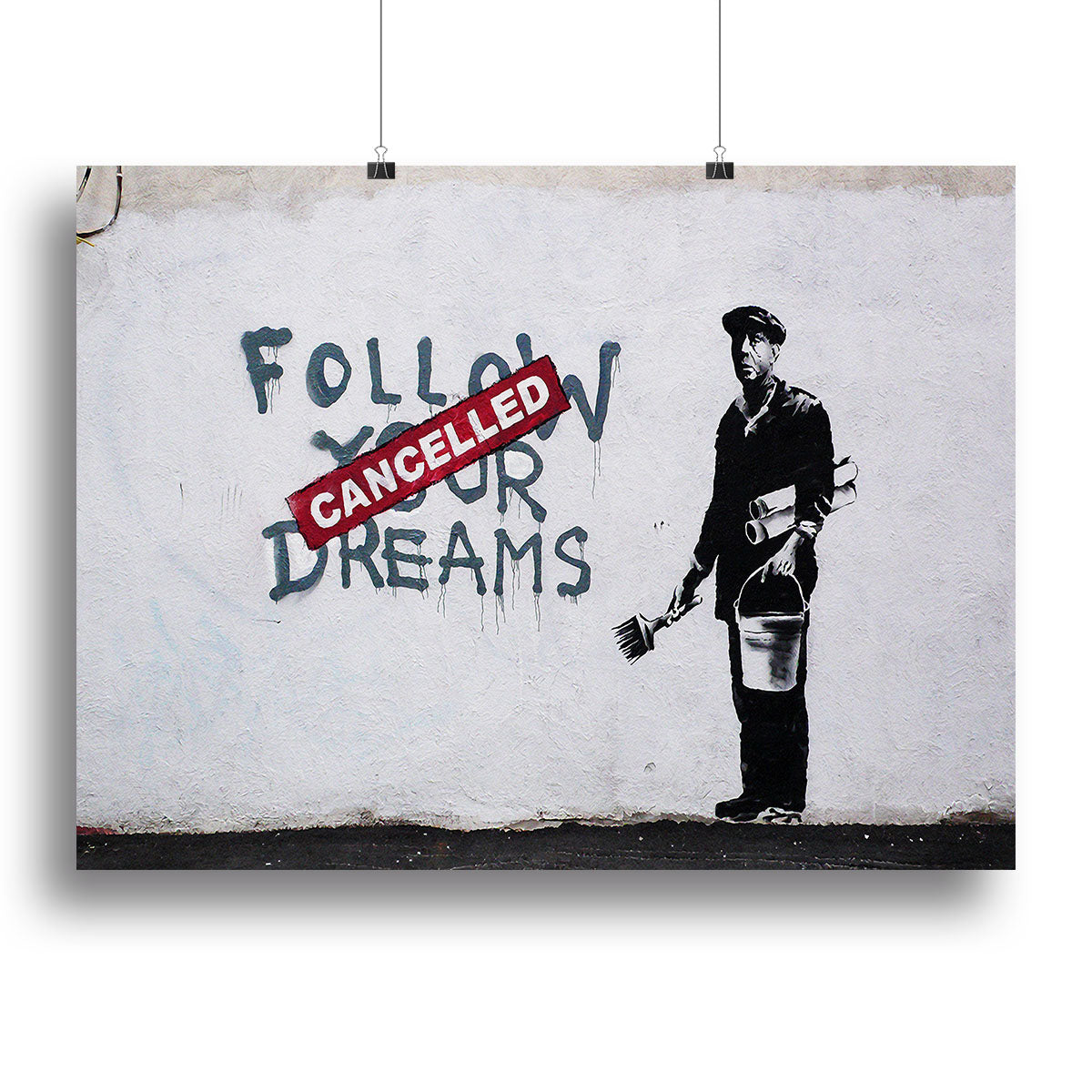Banksy Follow Your Dreams Poster - Unframed
