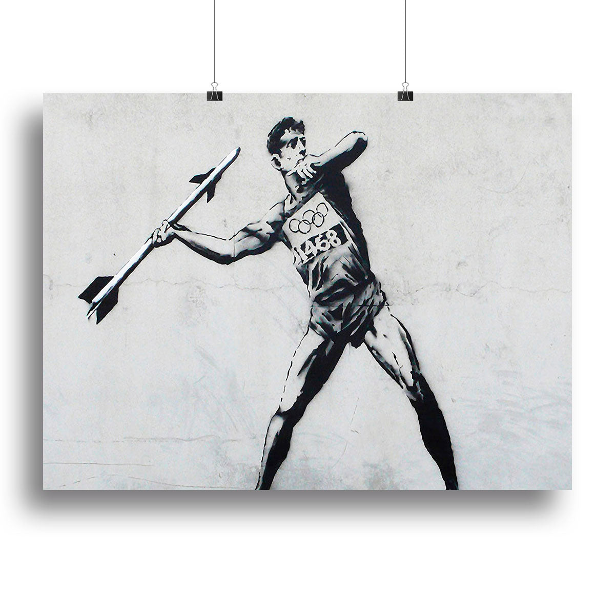 Banksy Javelin Thrower Poster - Unframed