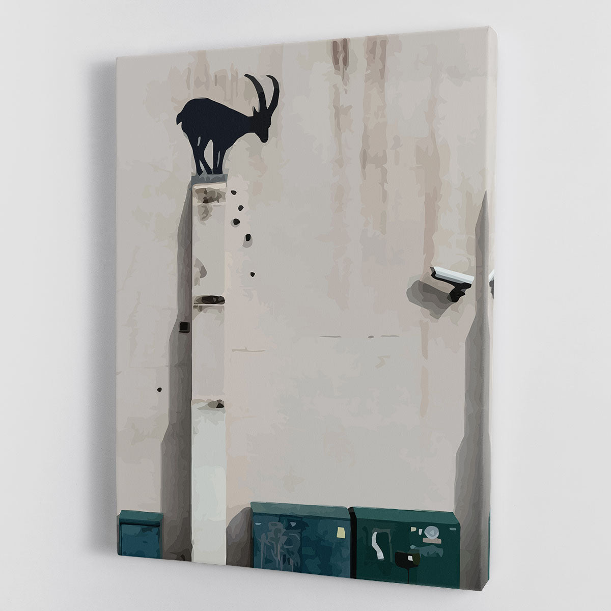 Banksy Mountain Goat Canvas Print or Poster