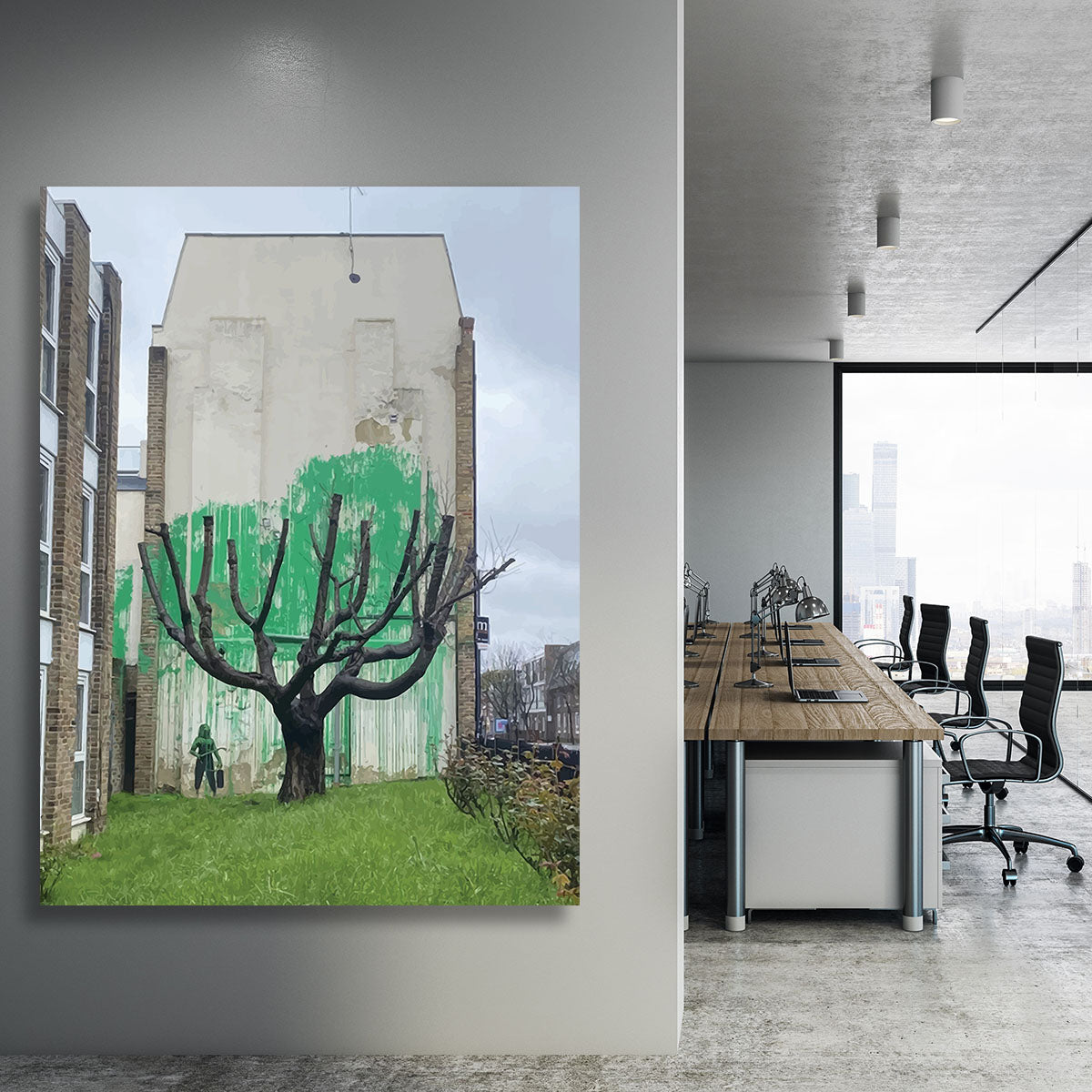 Banksy Tree Finsbury Park Canvas Print or Poster - Canvas Art Rocks - 3