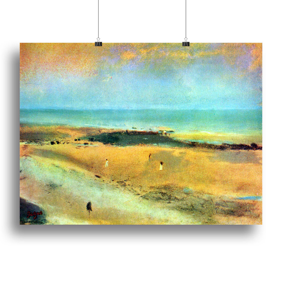 Beach at low tide 1 by Degas Poster - Unframed
