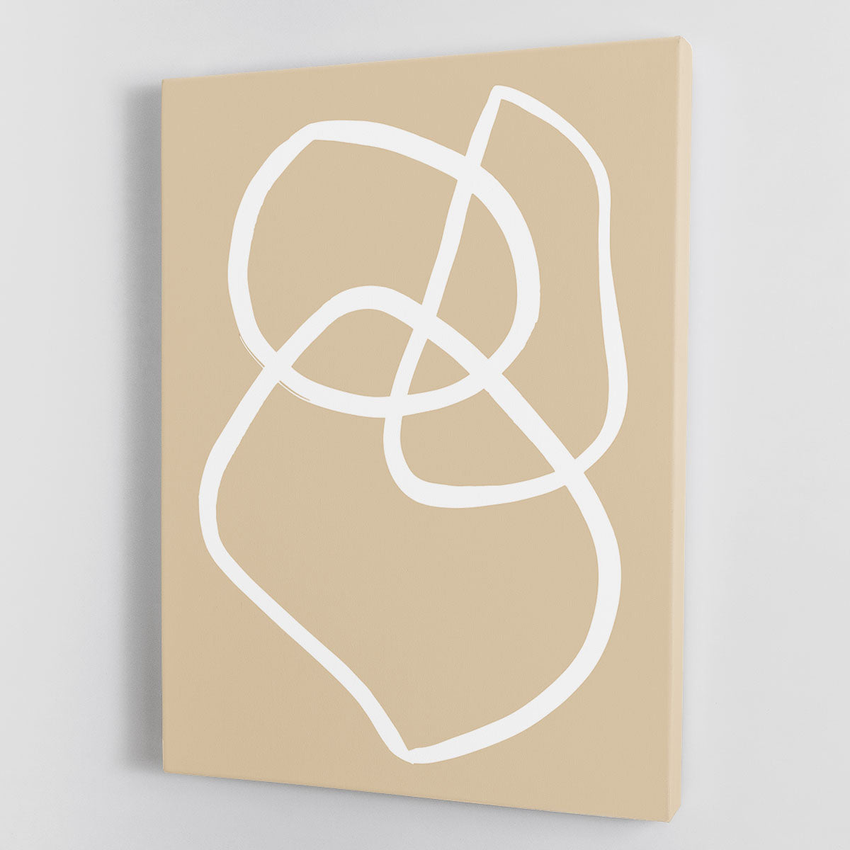 Beige Lines 03 Canvas Print or Poster - 1x - 1