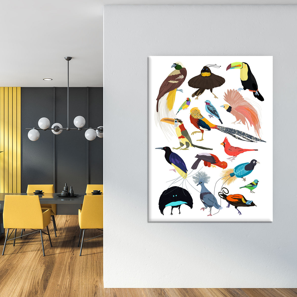 Birds of Paradise Canvas Print or Poster - 1x - 4