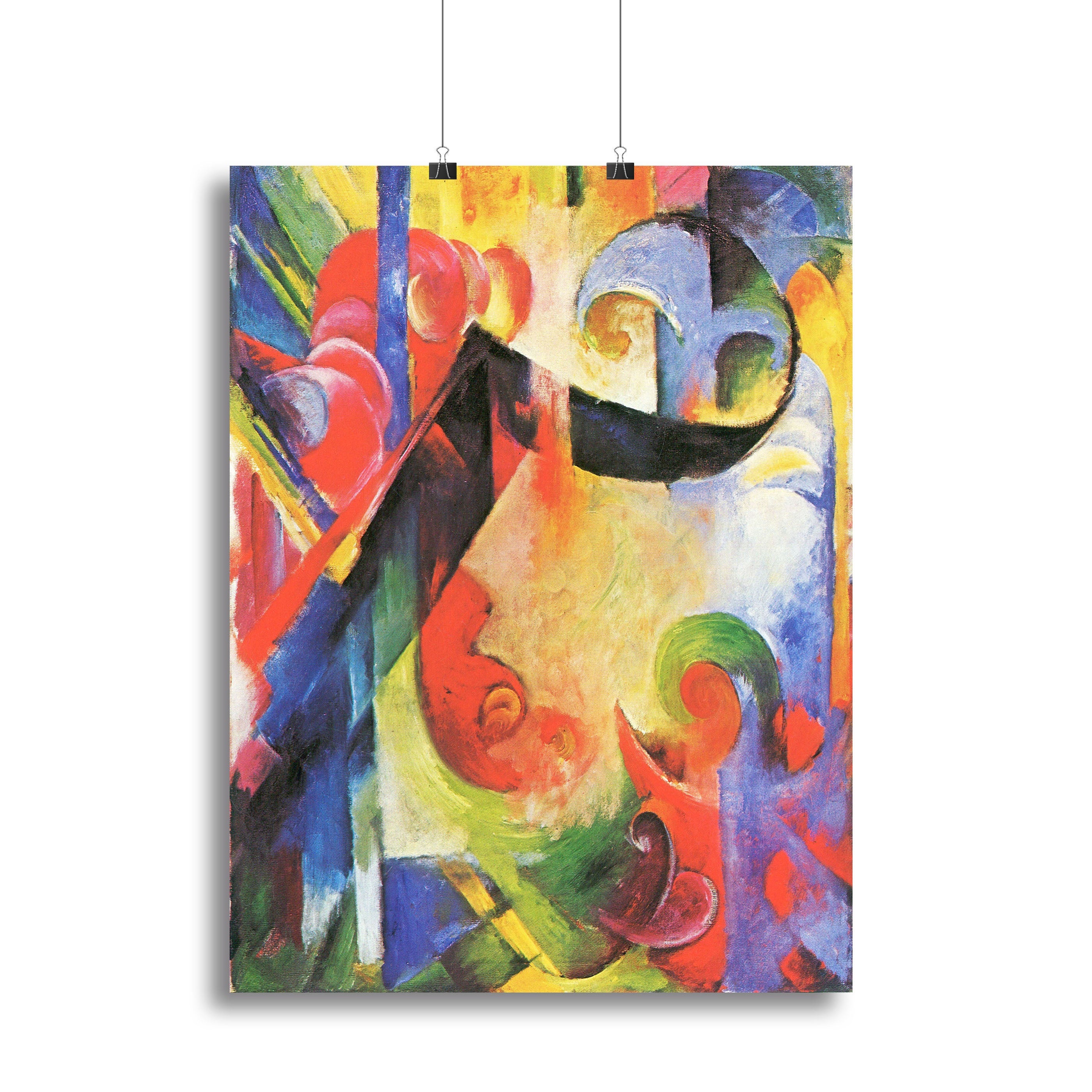 Broken Forms by Franz Marc Poster - Unframed