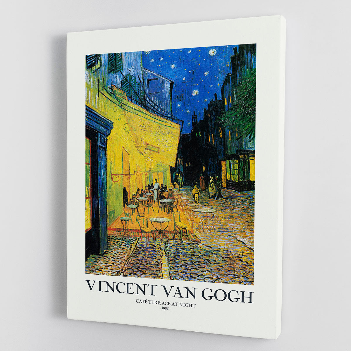 Cafe Terrace At Night Titled Canvas Print or Poster - Canvas Art Rocks - 1