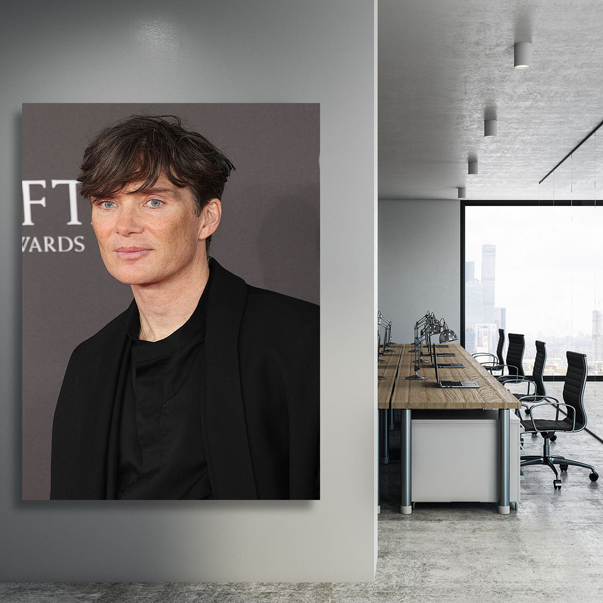 Cillian Murphy at the Baftas Canvas Print or Poster - Canvas Art Rocks - 3