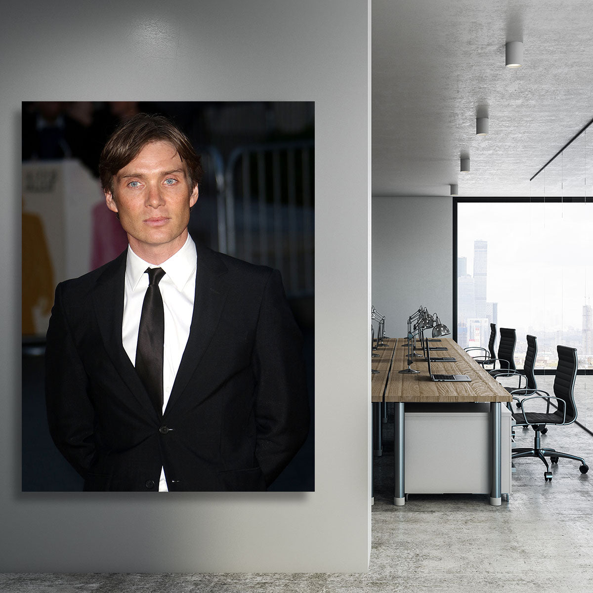 Cillian Murphy in 2016 Canvas Print or Poster - Canvas Art Rocks - 3