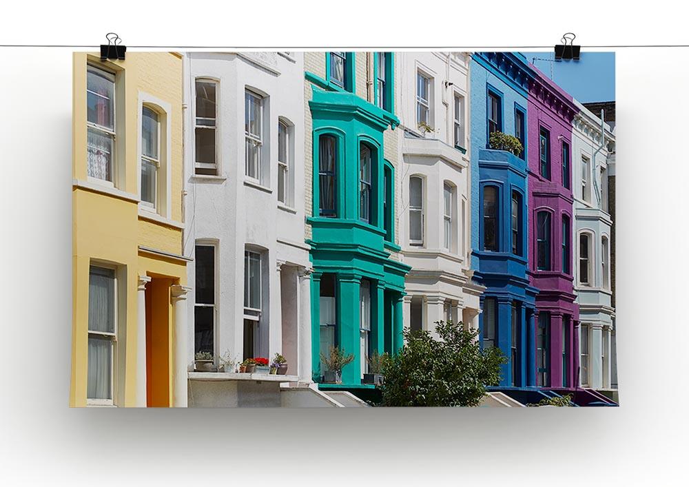Colorful english houses Poster - Unframed