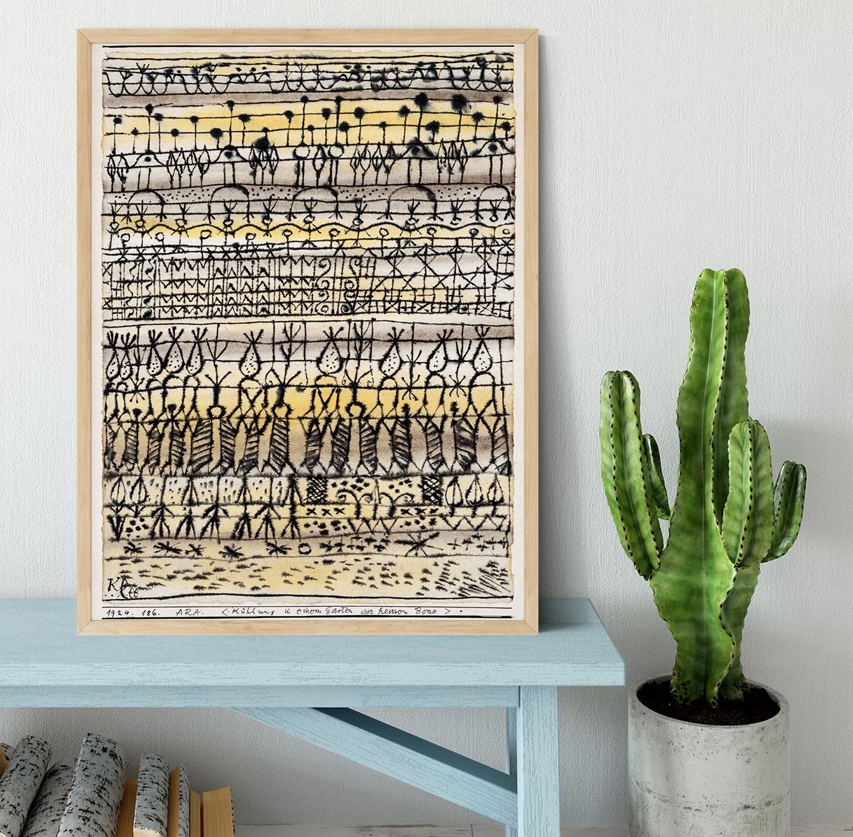 Cooling in a hot zone garden 1924 No.1 Framed Print - Canvas Art Rocks - 4