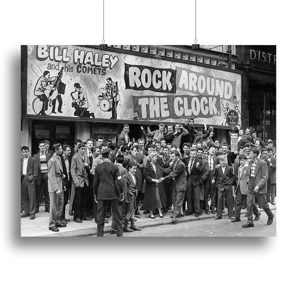 Crowd waiting to see Rock Around The Clock Poster - Unframed