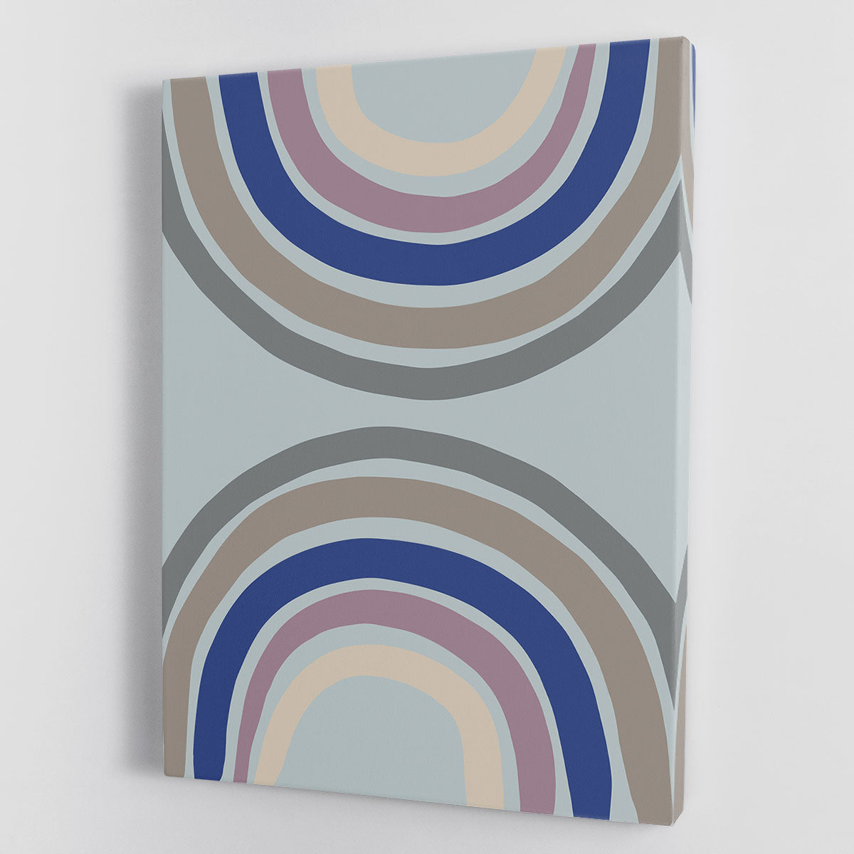 Double Rainbow Blue Canvas Print or Poster - 1x - 1