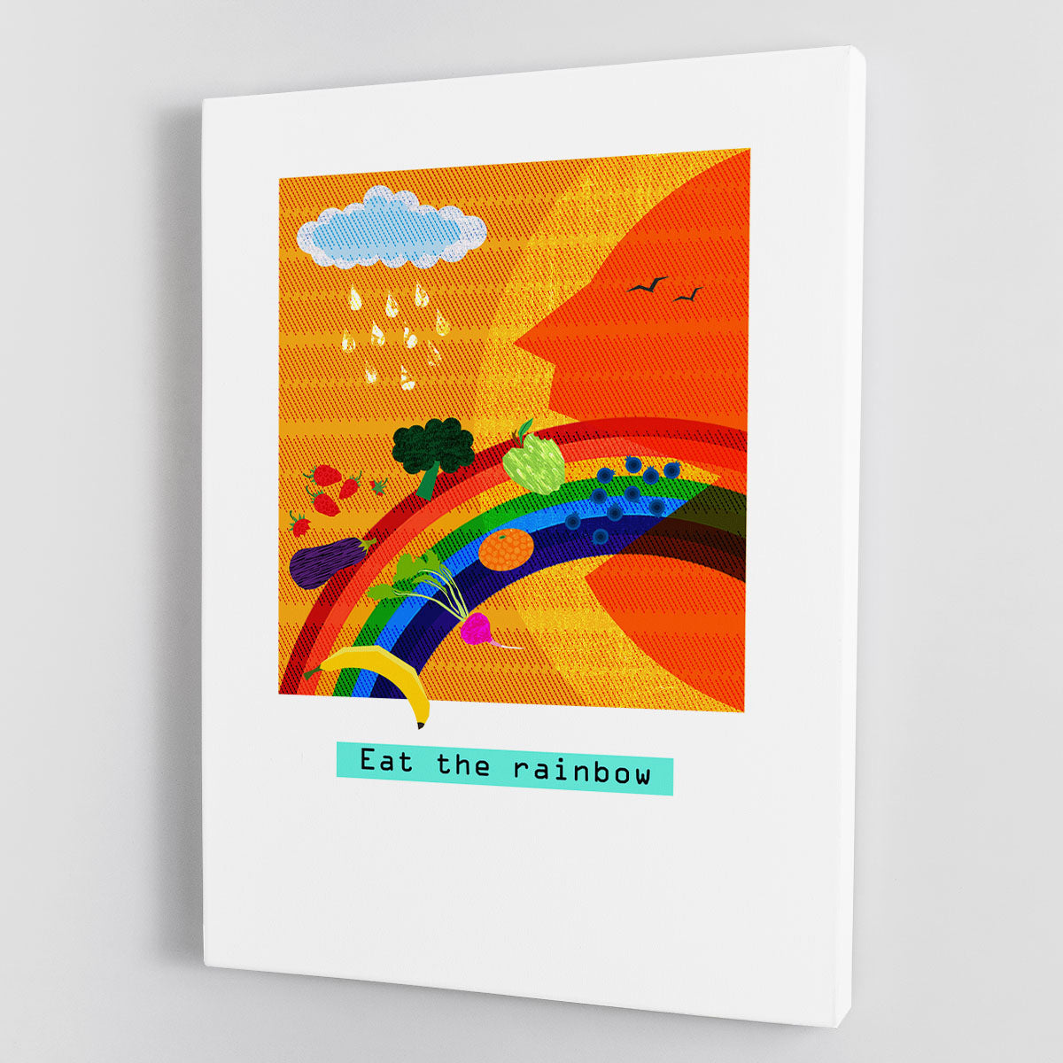 Eat the rainbow Canvas Print or Poster - 1x - 1