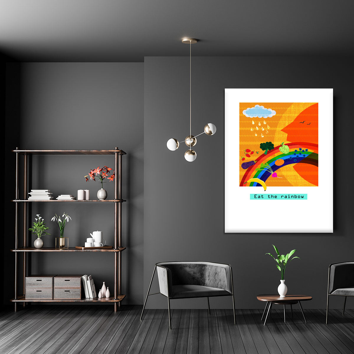 Eat the rainbow Canvas Print or Poster - 1x - 5
