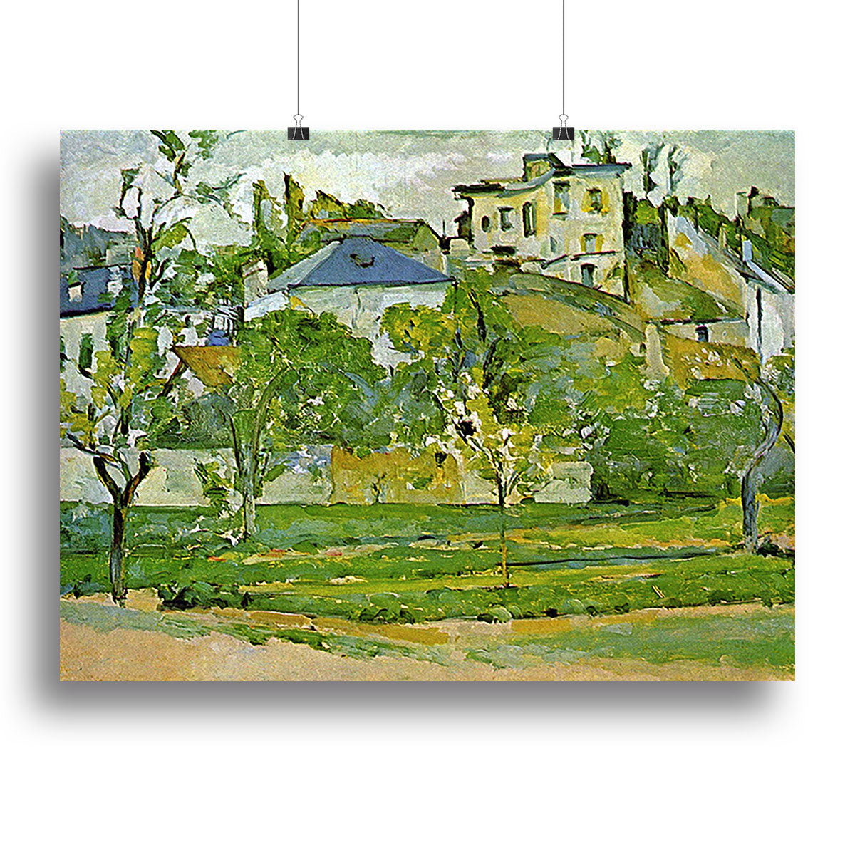 Fruit garden in Pontoise by Cezanne Poster - Unframed