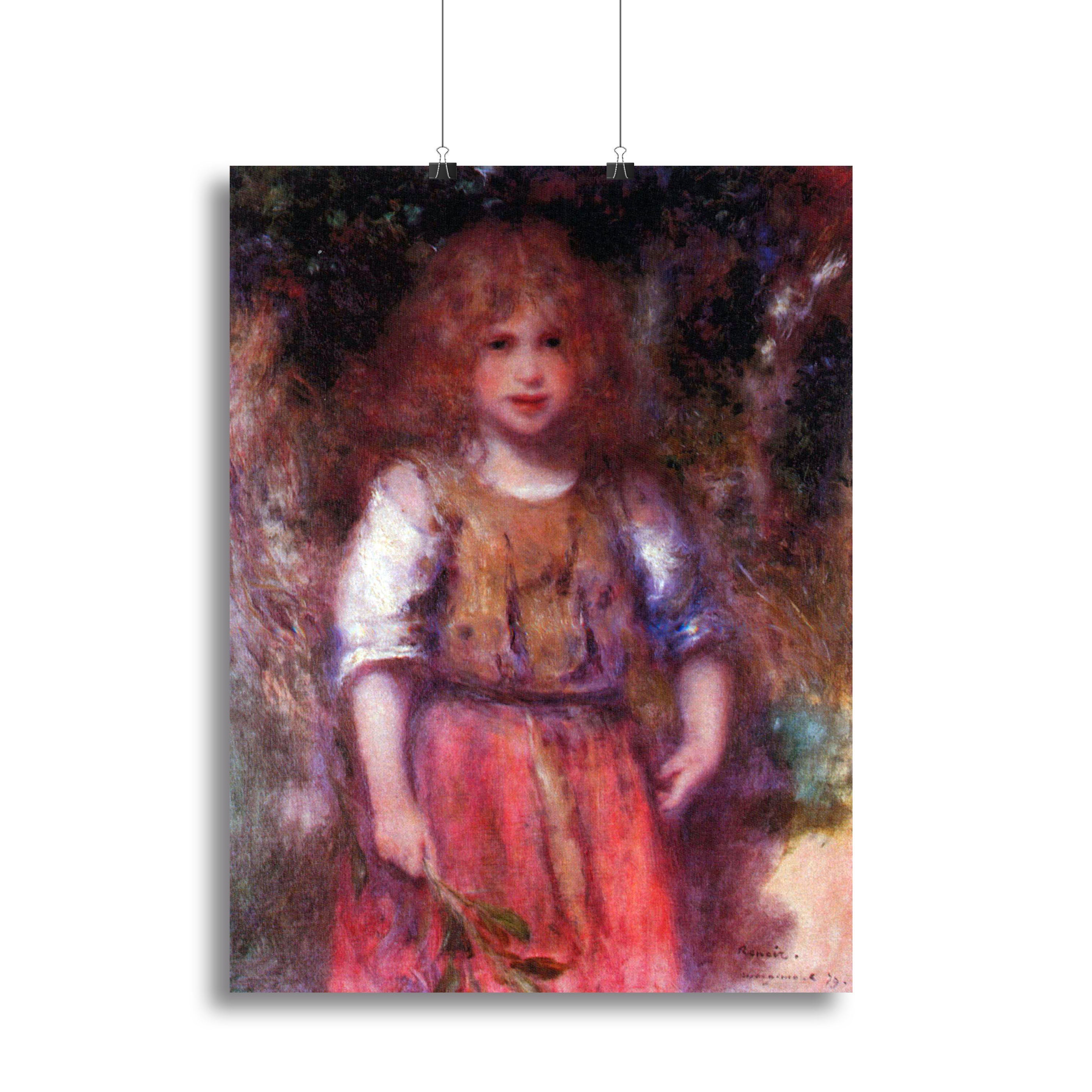 Gypsy girl by Renoir Poster - Unframed