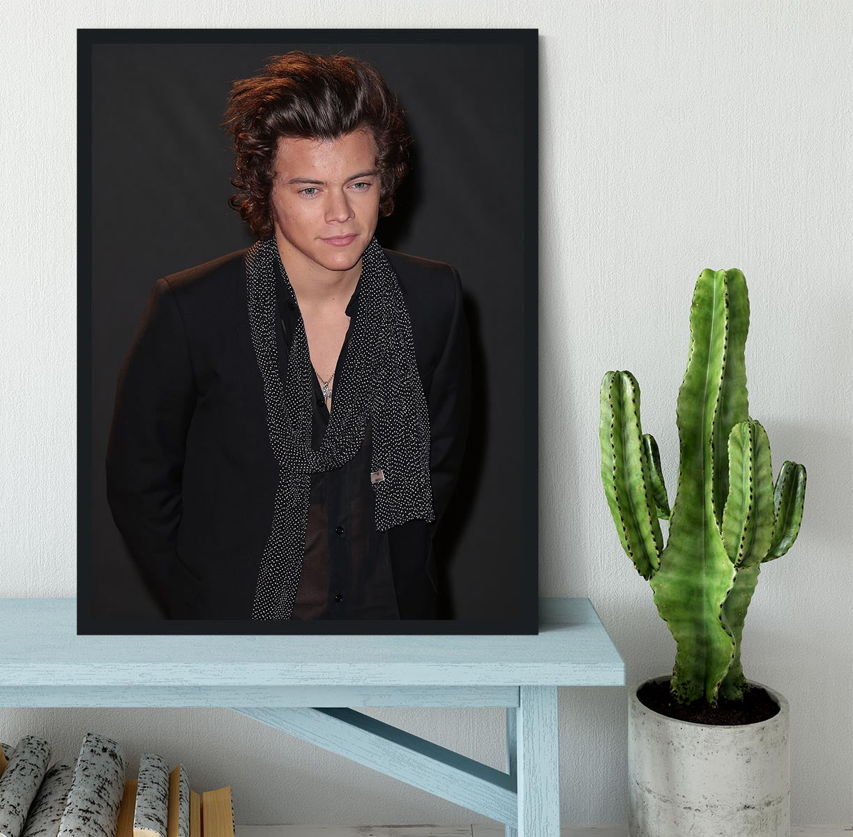 Harry Styles at the British Fashion Awards Framed Print - Canvas Art Rocks - 2