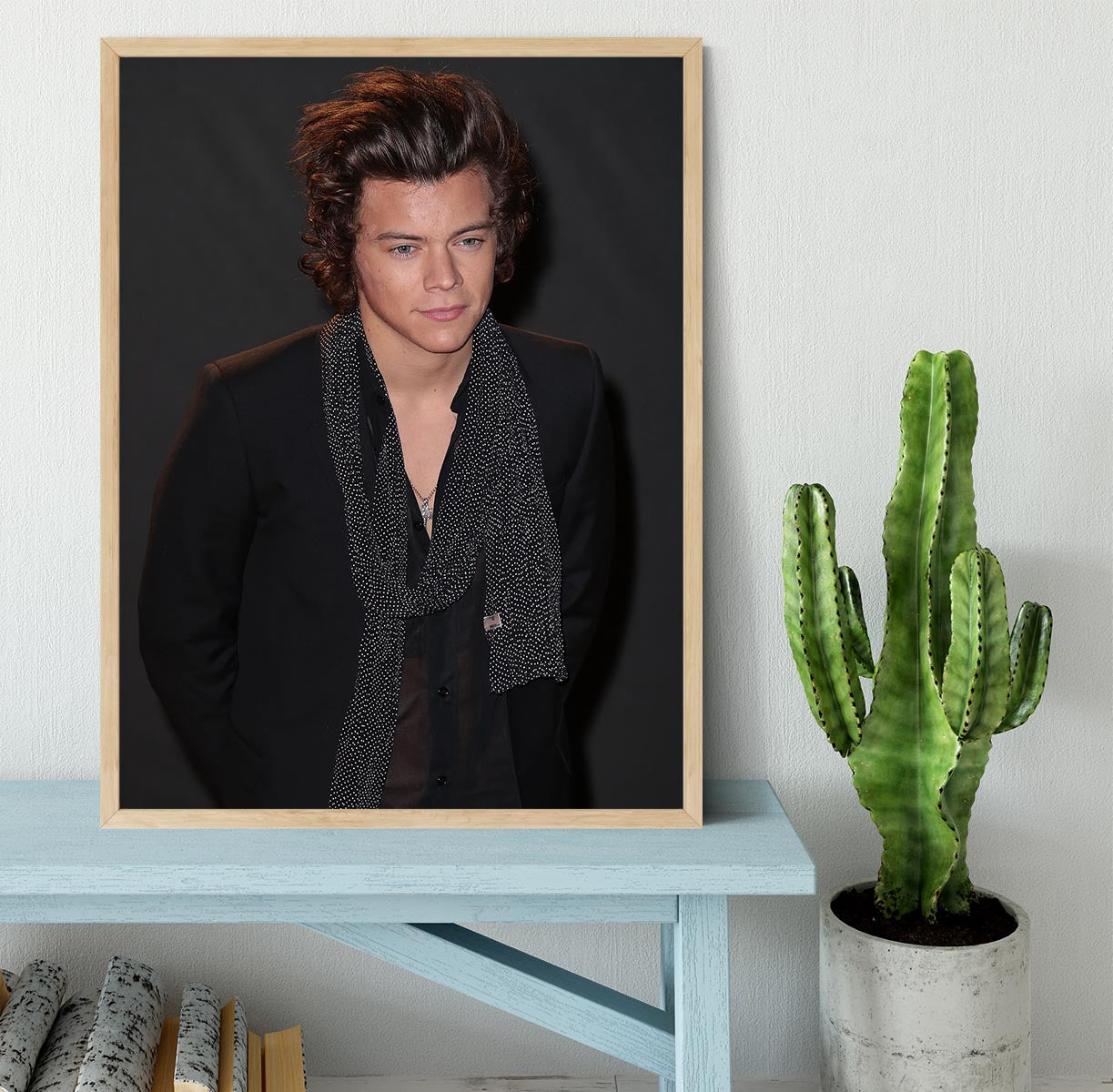 Harry Styles at the British Fashion Awards Framed Print - Canvas Art Rocks - 4