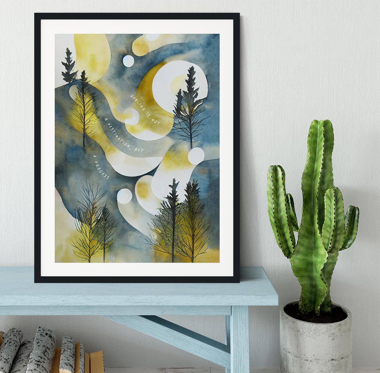 Healing Is A Process Framed Print - Canvas Art Rocks - 2