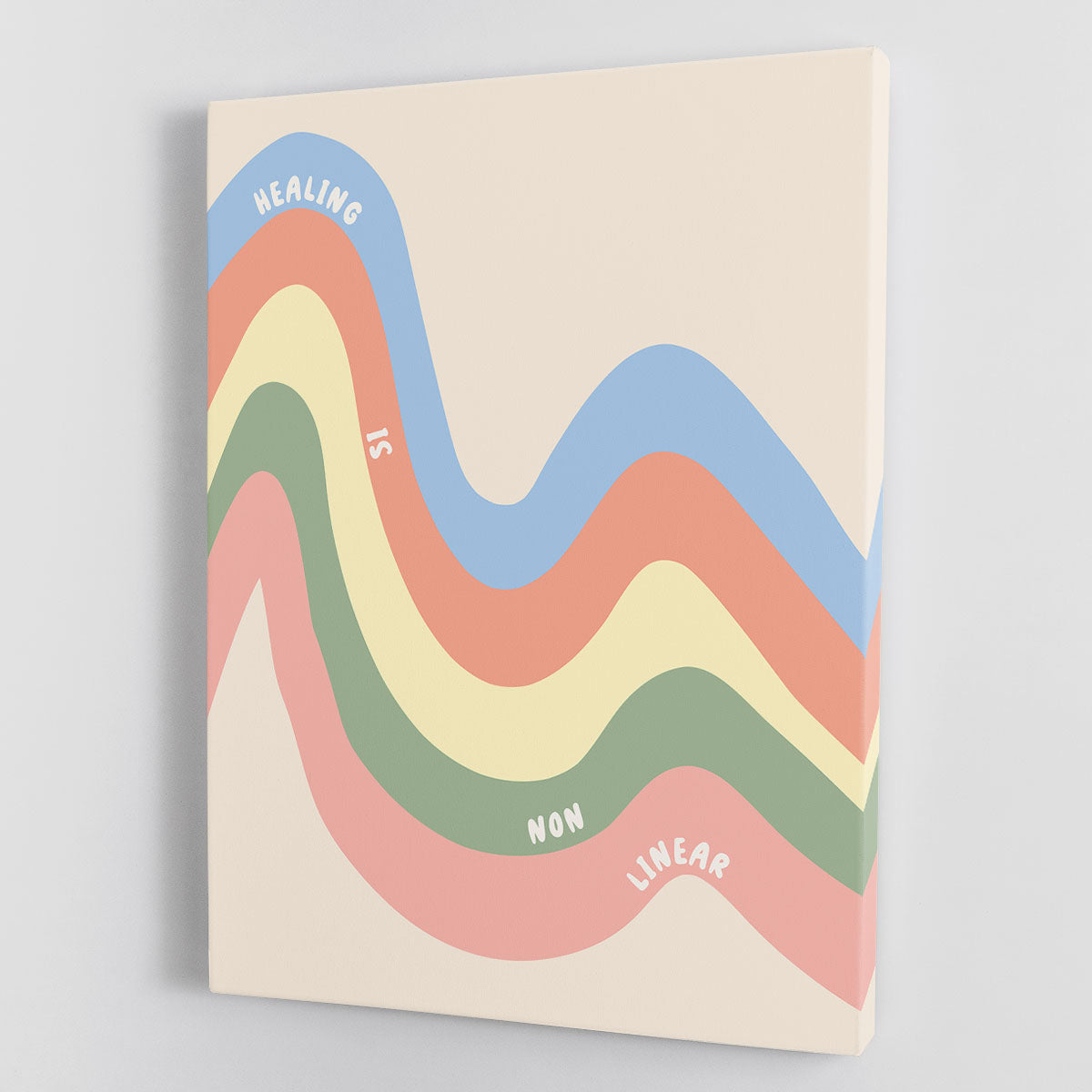 Healing Is Non Linear Canvas Print or Poster - Canvas Art Rocks - 1