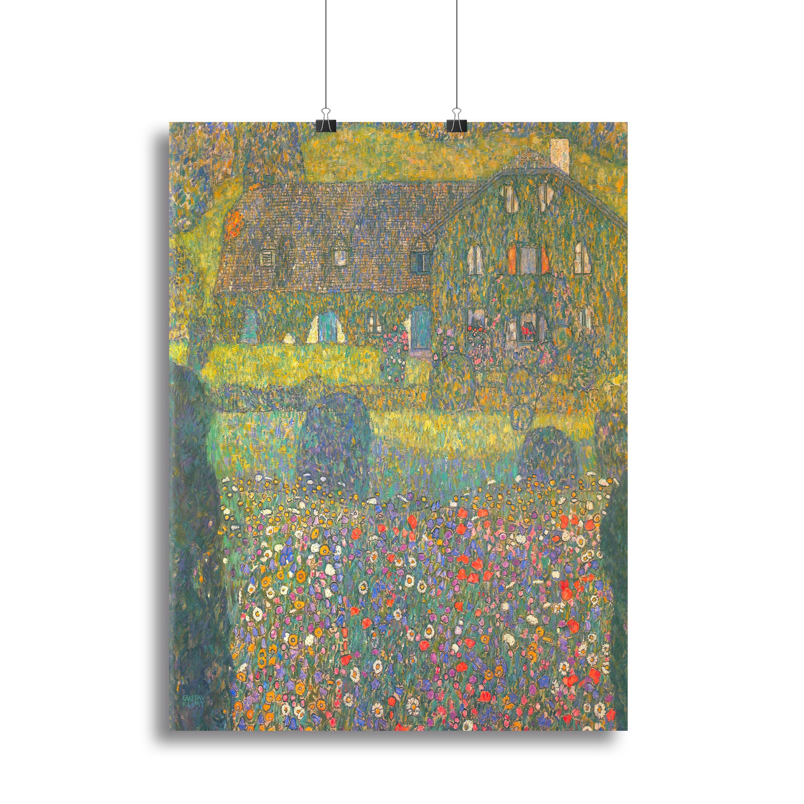 House in Attersee by Klimt Poster - Unframed