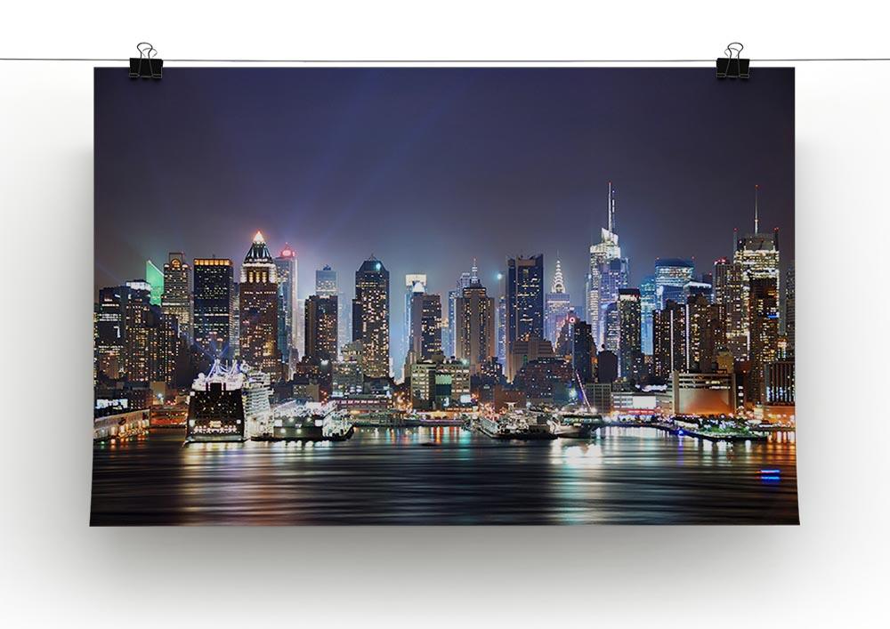 Hudson River with refelctions Poster - Unframed