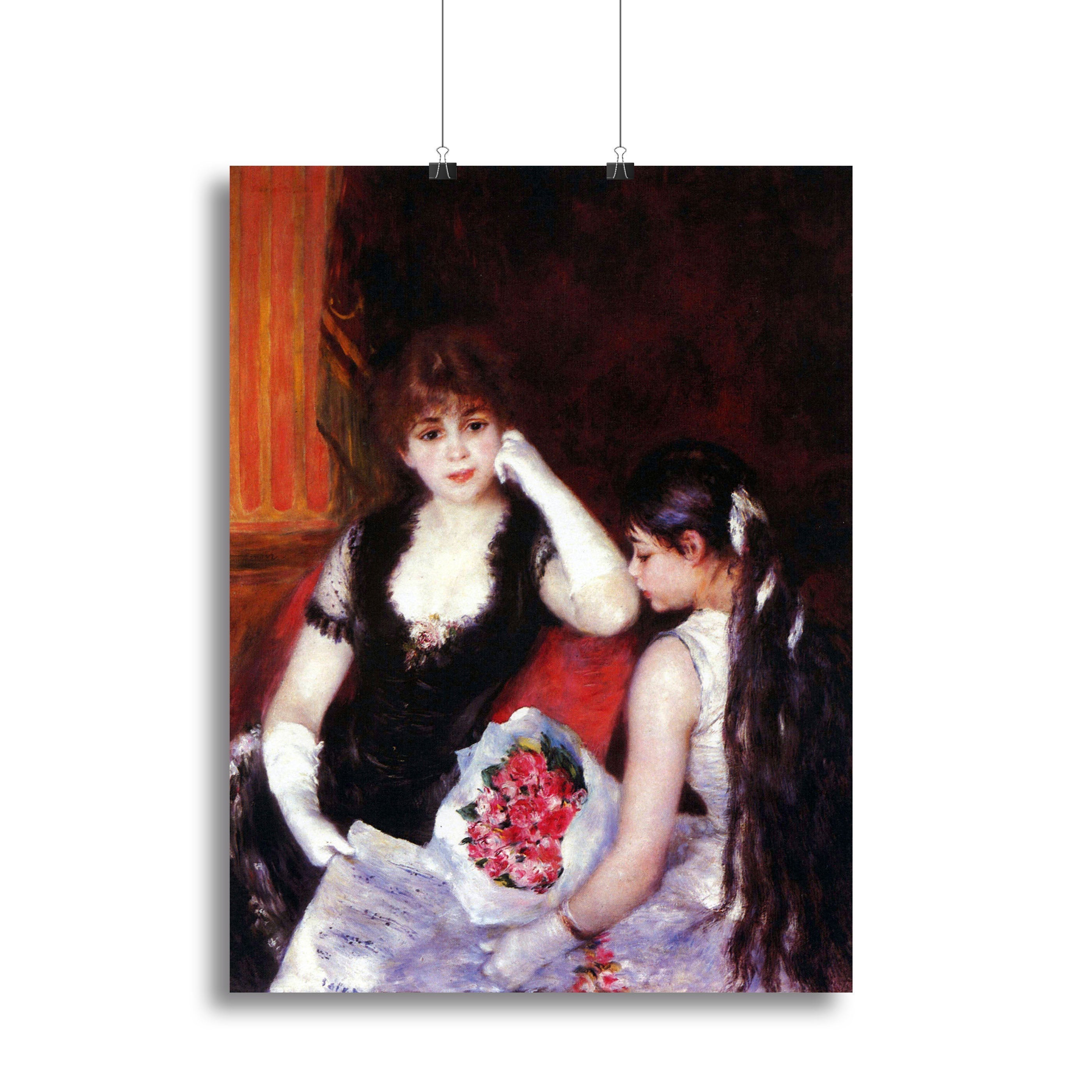 In the Loge by Renoir Poster - Unframed