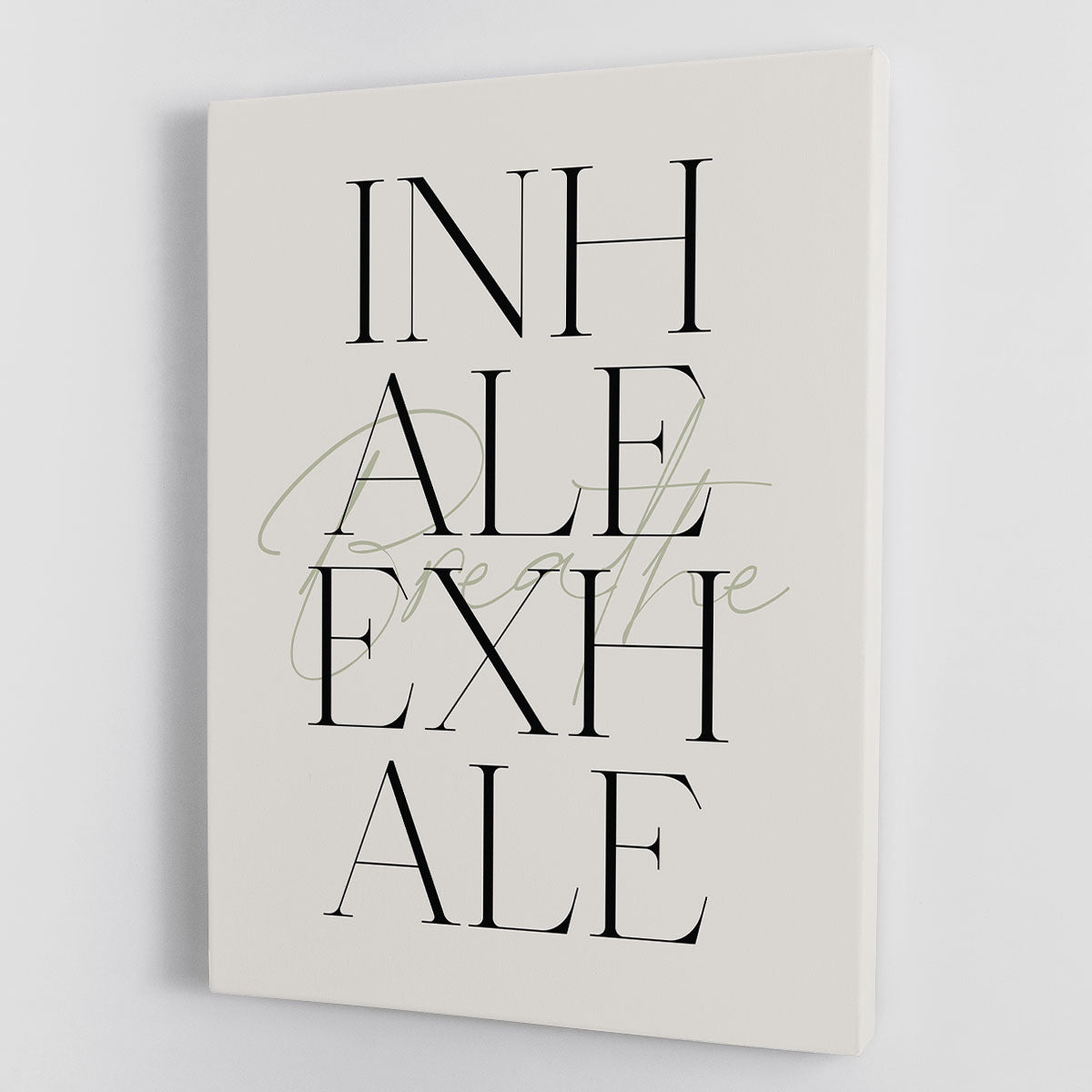 Inhale Exhale Breath Canvas Print or Poster - Canvas Art Rocks - 1