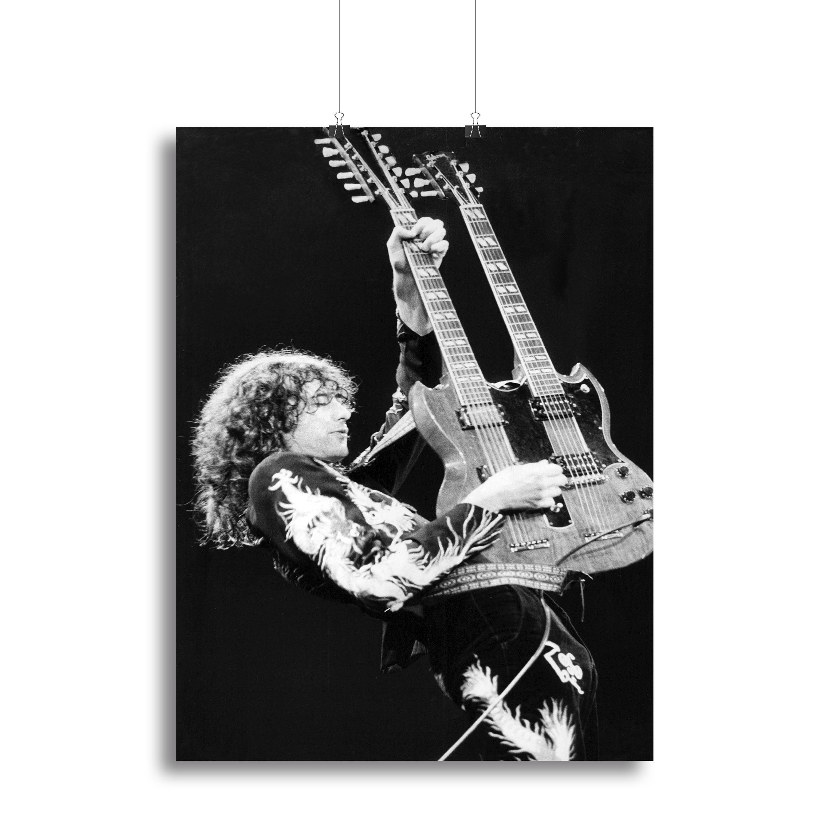 Jimmy Page of Led Zeppelin Poster - Unframed