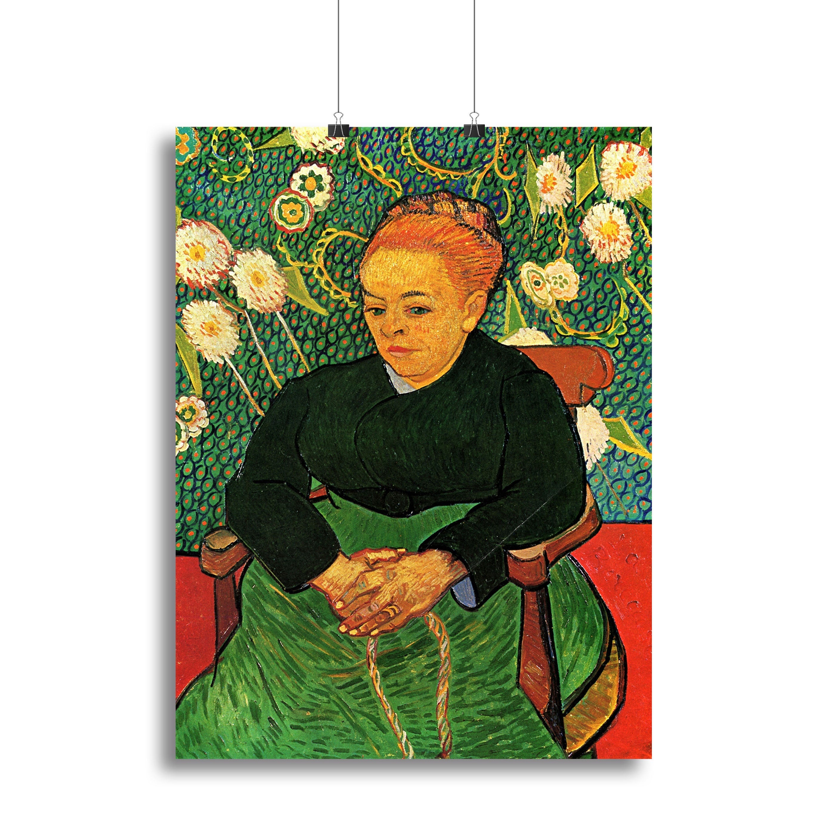 La Berceuse Augustine Roulin by Van Gogh Poster - Unframed