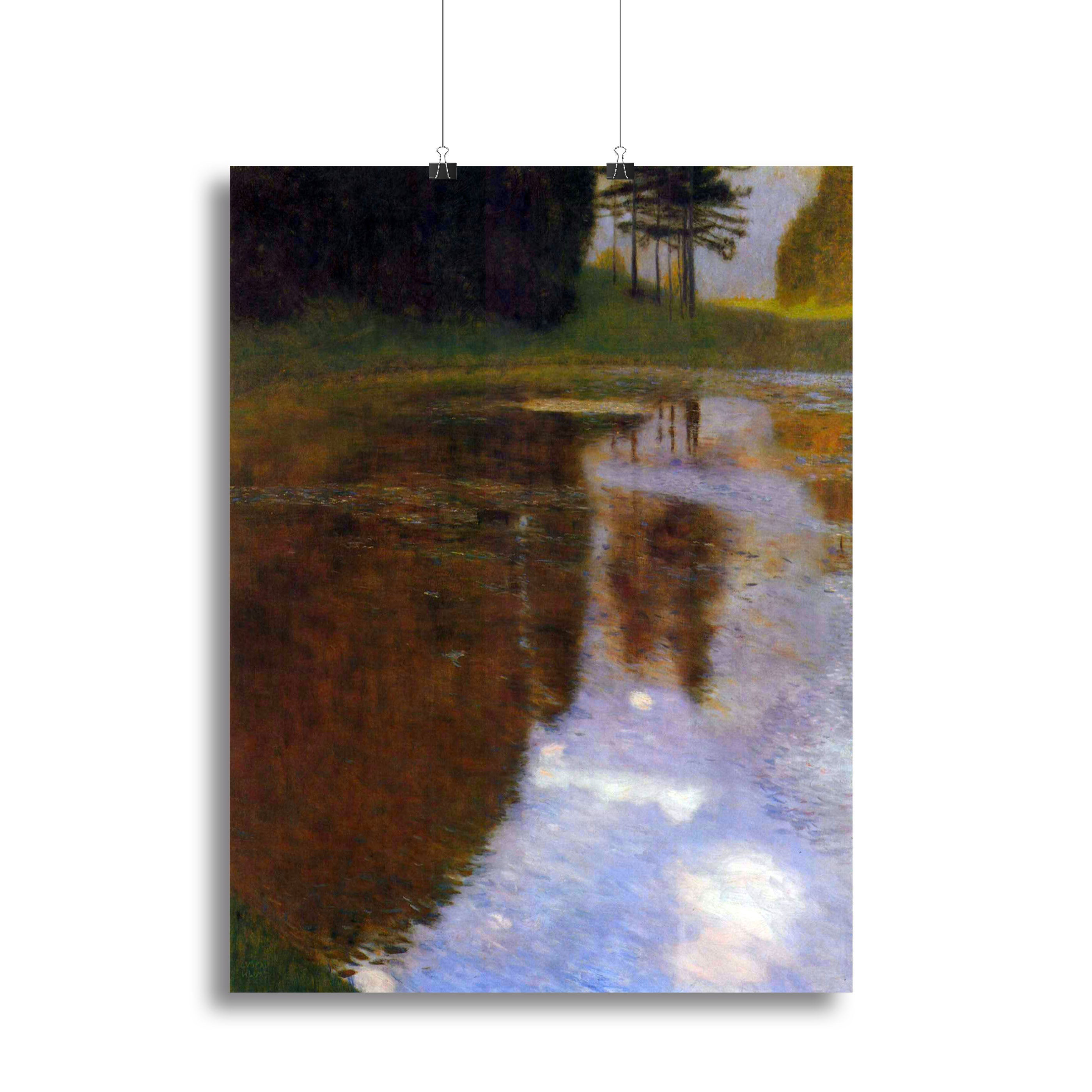 Lake in front of the Castle by Klimt Poster - Unframed
