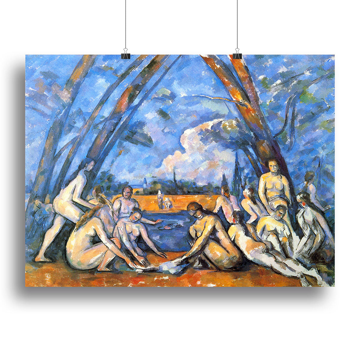 Large Bathers 2 by Cezanne Poster - Unframed