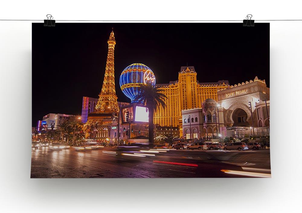 Las Vegas Blvd at Flamingo Poster - Unframed