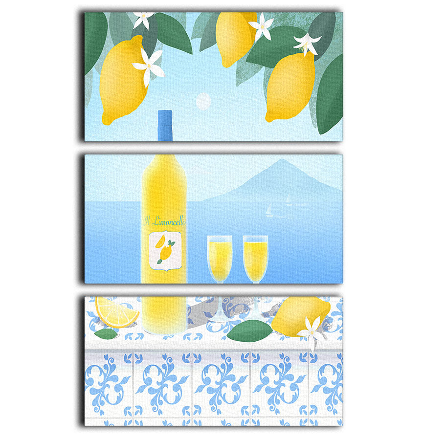 Limoncello 3 Split Panel Canvas Print - Canvas Art Rocks - 1