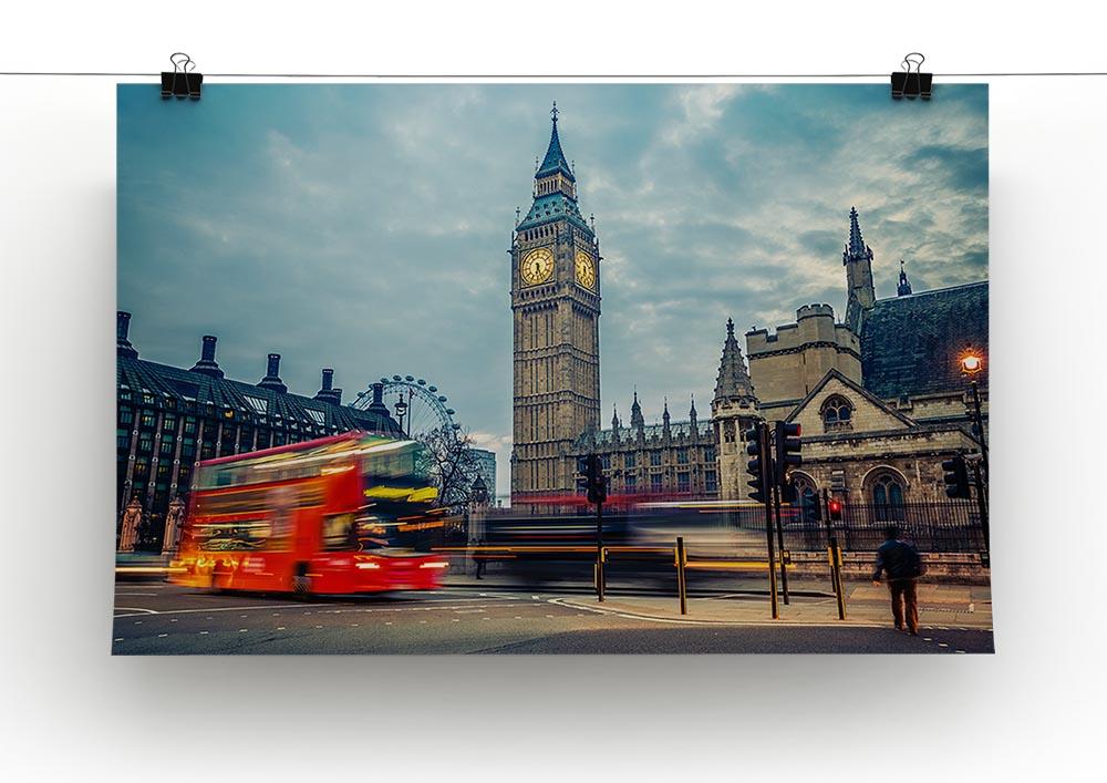 London at early morning Poster - Unframed