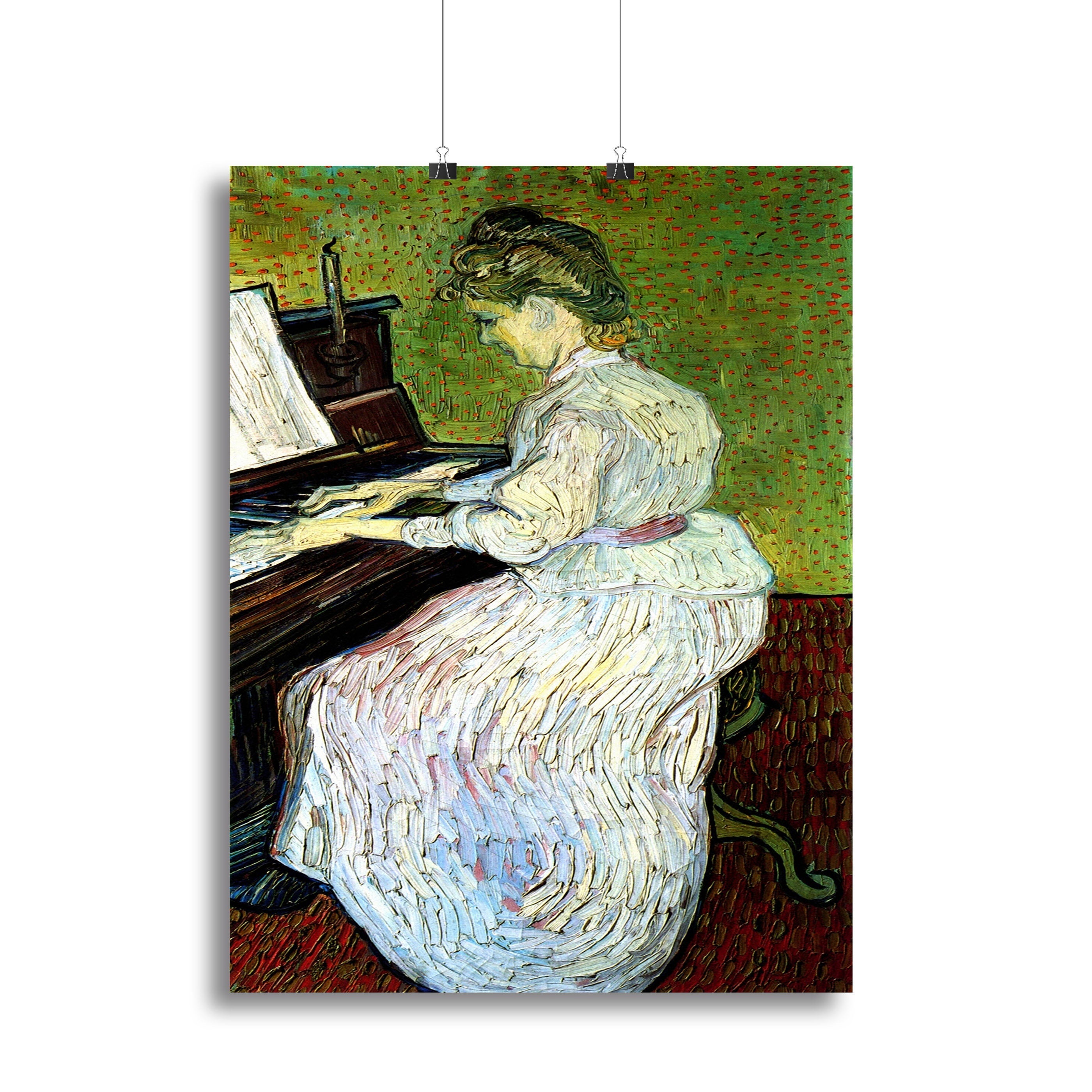 Marguerite Gachet at the Piano by Van Gogh Poster - Unframed