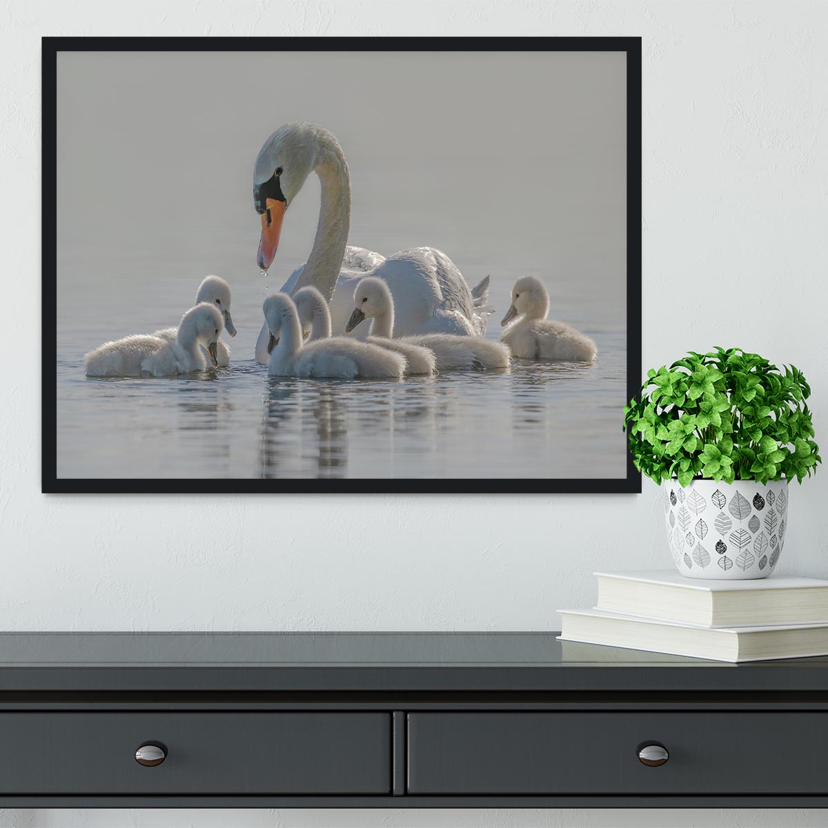 Mom is the whole world for babies. Framed Print - 1x - 2