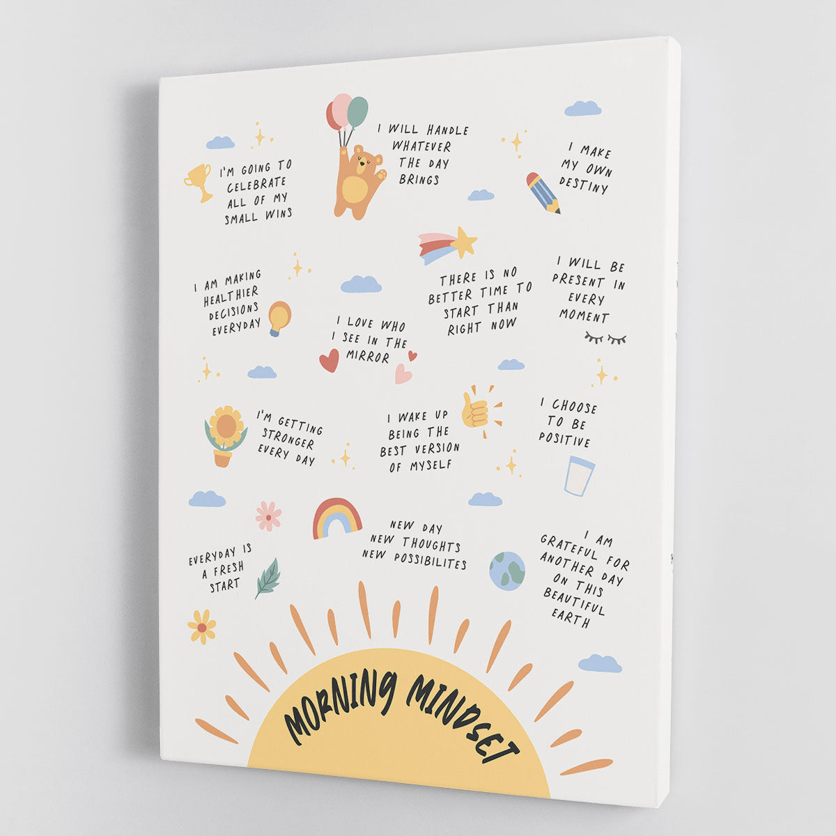 Morning Mindset Canvas Print or Poster - Canvas Art Rocks - 1