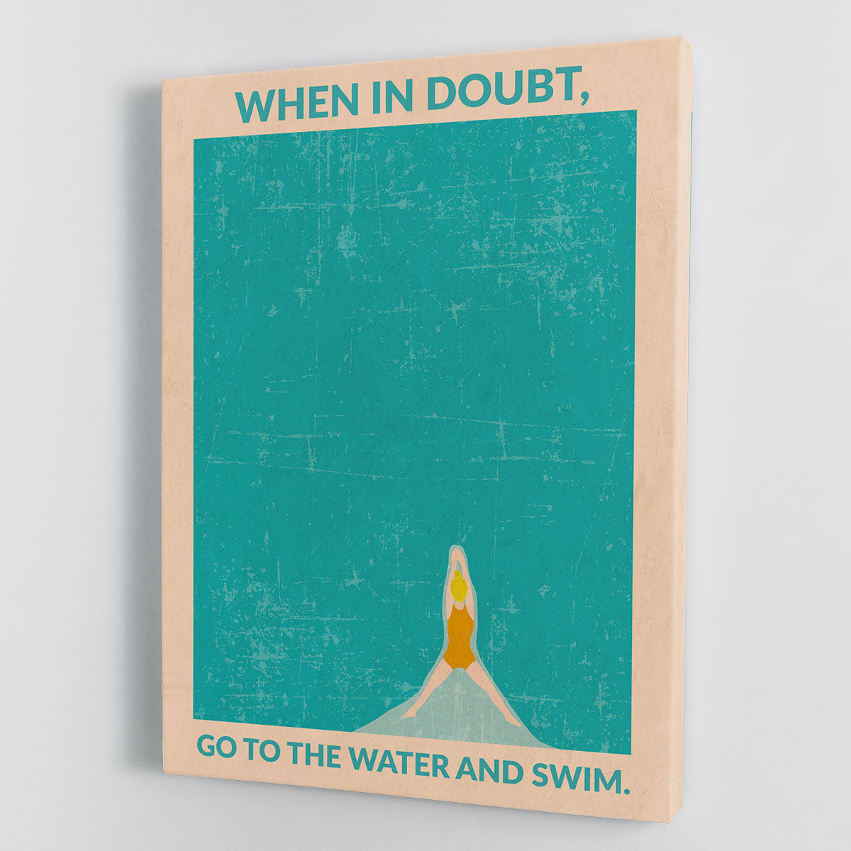 Open Water blonde Canvas Print or Poster - 1x - 1